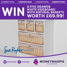 Win a sideboard with natural baskets