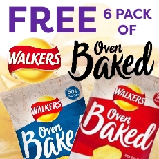Free 6 Pack of Walkers crisps