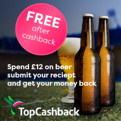 Free Beer with cashback