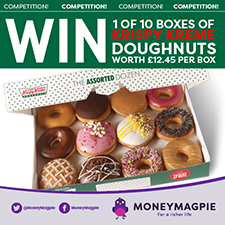 Win one of ten boxes of Krispy Kreme doughnuts