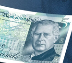 Fiver with King Charles on it