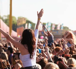 A festival crowd