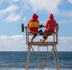 Lifeguards on a beach