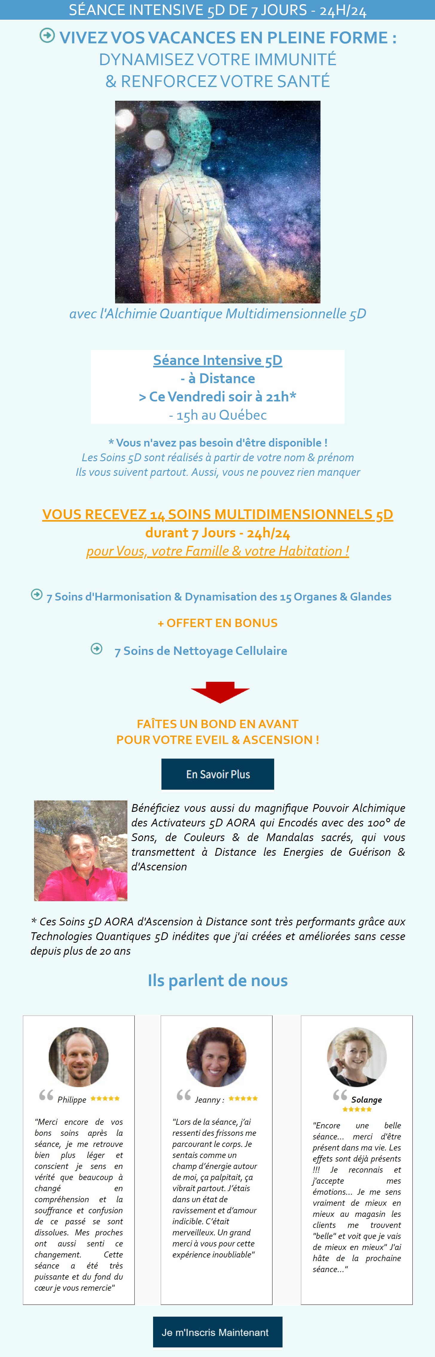 Ne Manquez pas votre Séance Intensive d'Ascension 5D de 21 Soins Multidimensionnels 5D - à Distance