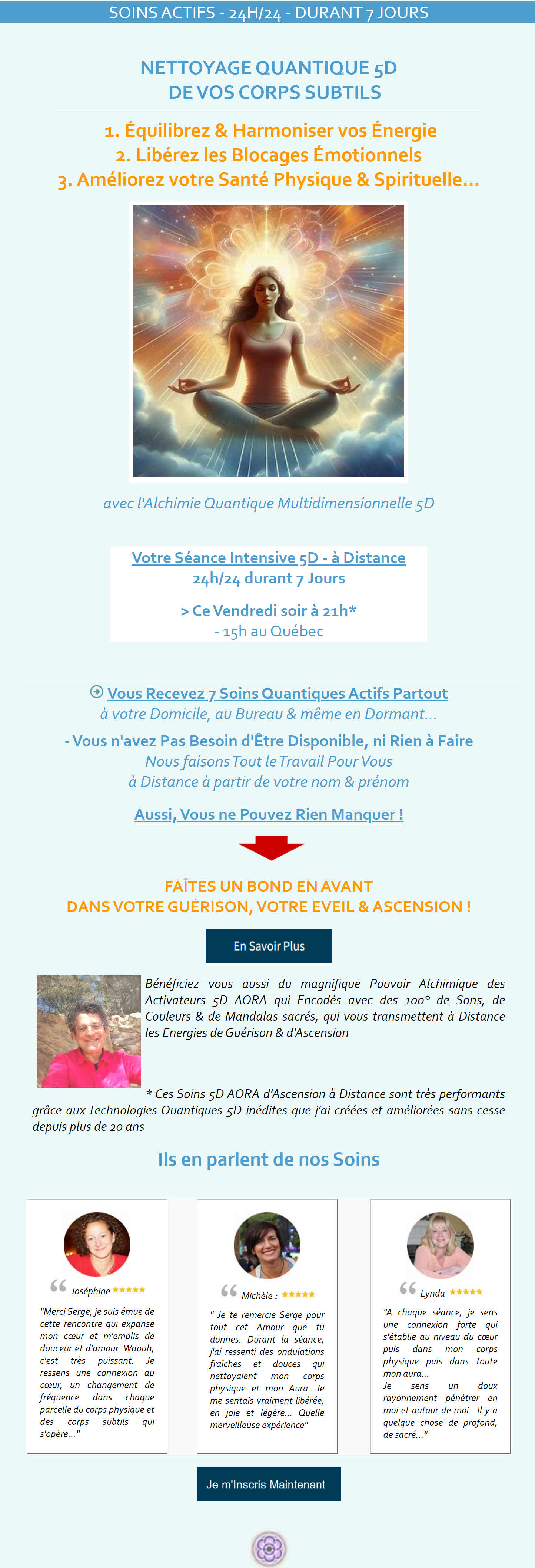 Ne Manquez pas votre Séance Intensive d'Ascension 5D de 21 Soins Multidimensionnels 5D - à Distance