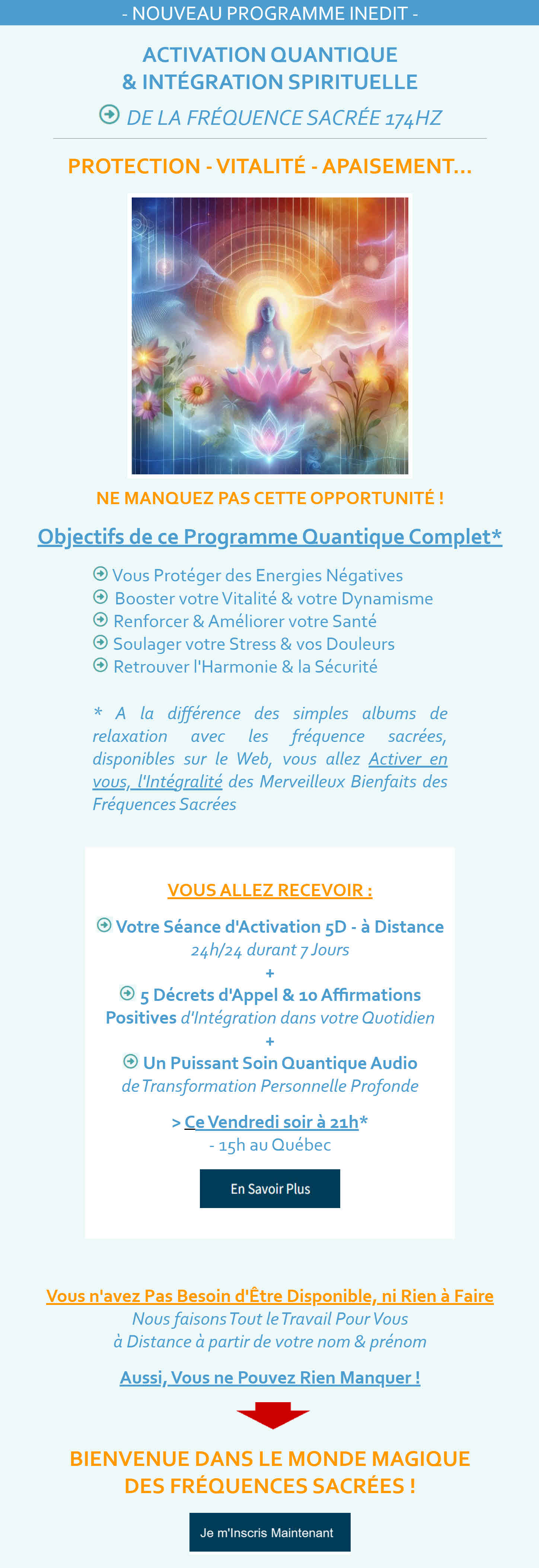 Ne Manquez pas votre Séance Intensive d'Ascension 5D de 21 Soins Multidimensionnels 5D - à Distance