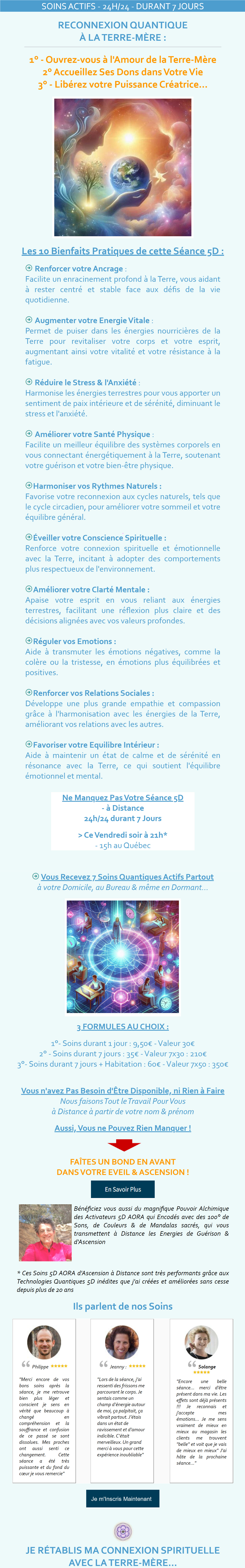 Ne Manquez pas votre Séance Intensive d'Ascension 5D de 21 Soins Multidimensionnels 5D - à Distance