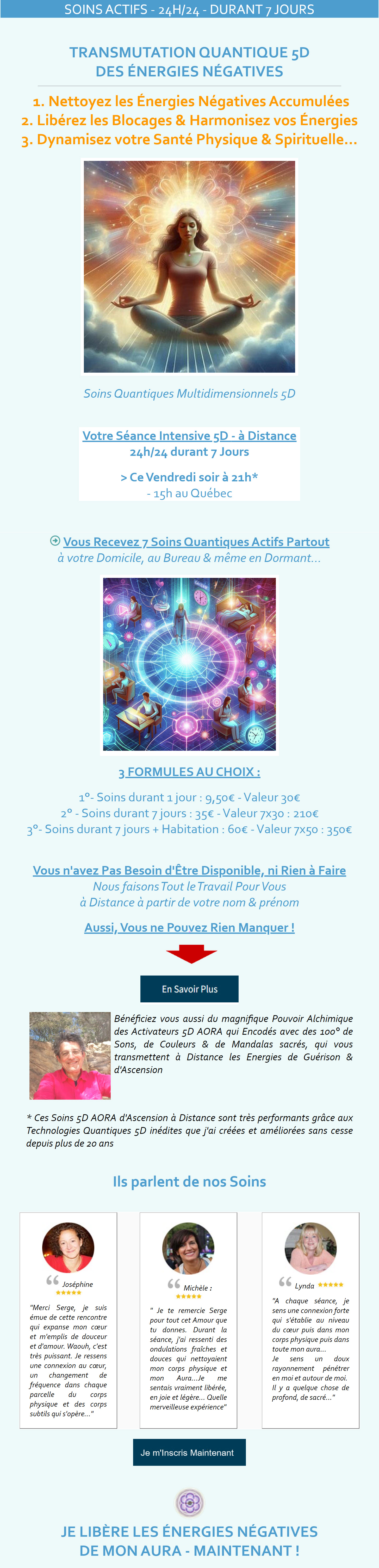 Ne Manquez pas votre Séance Intensive d'Ascension 5D de 21 Soins Multidimensionnels 5D - à Distance