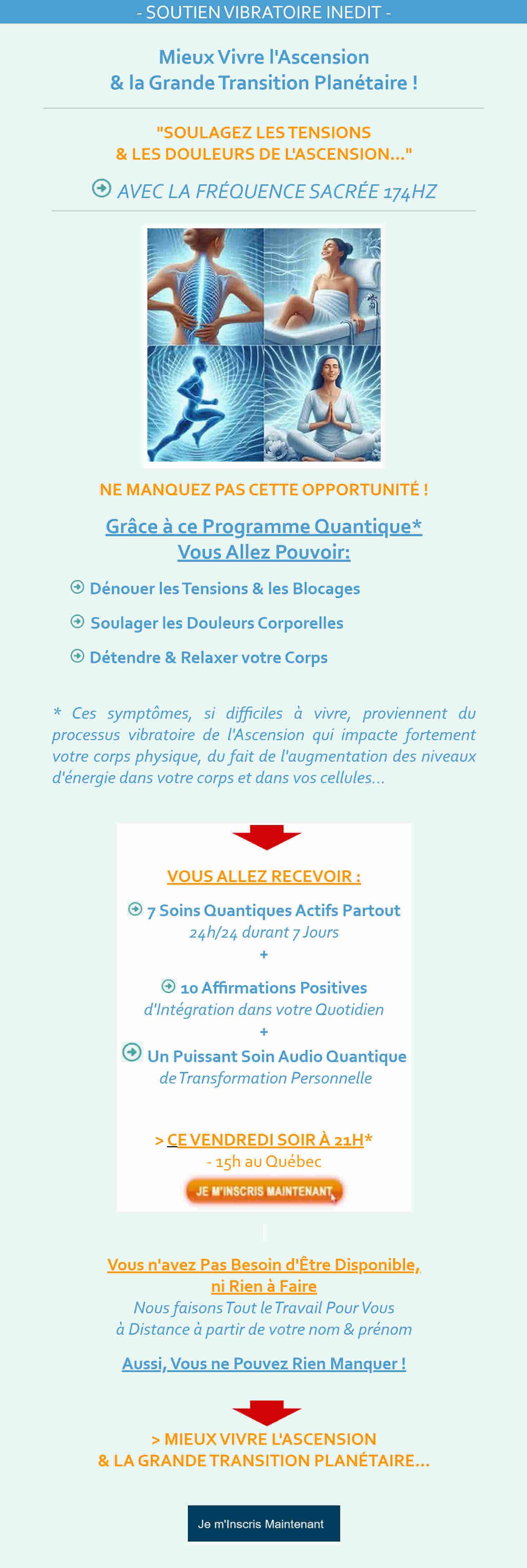 Ressentez-vous les tensions & douleurs de l'Ascension, voici  comment les Soulager !