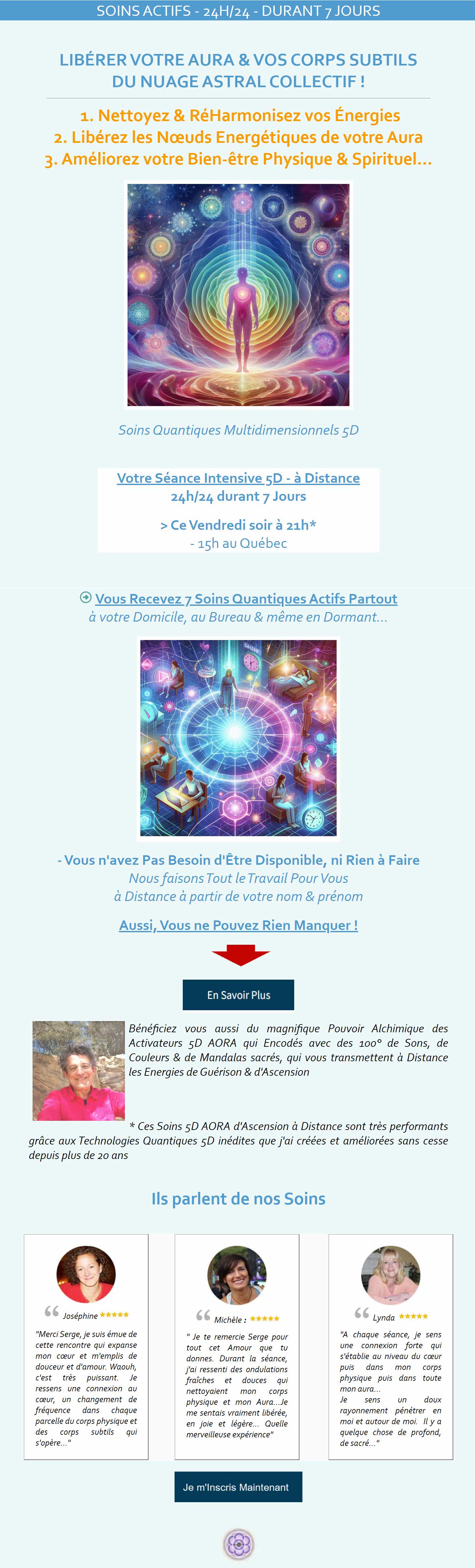Ne Manquez pas votre Séance Intensive d'Ascension 5D de 21 Soins Multidimensionnels 5D - à Distance