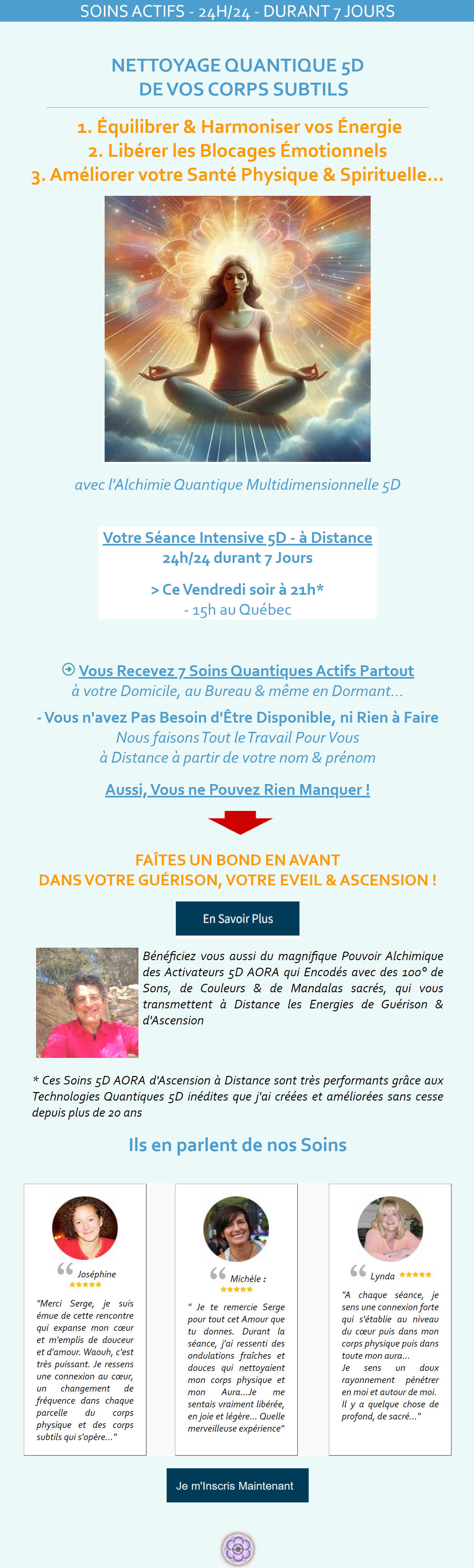 Ne Manquez pas votre Séance Intensive d'Ascension 5D de 21 Soins Multidimensionnels 5D - à Distance