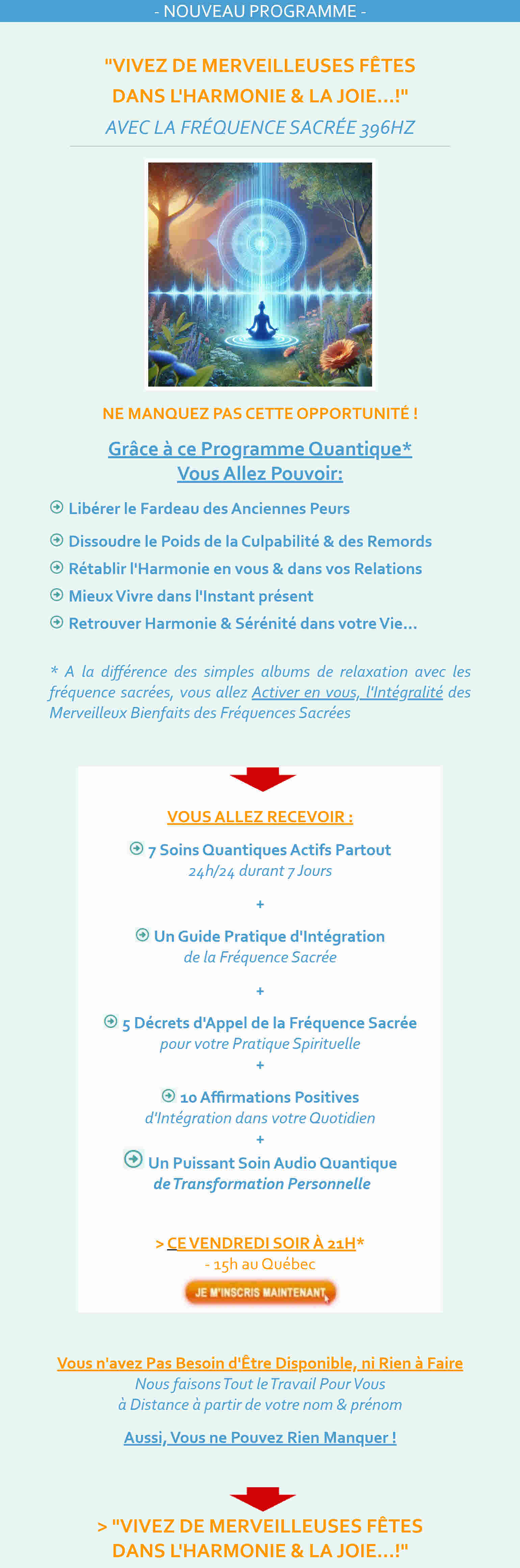 Dernier jour] Entrez  dans l'harmonie & la sérénité de l'instant présent