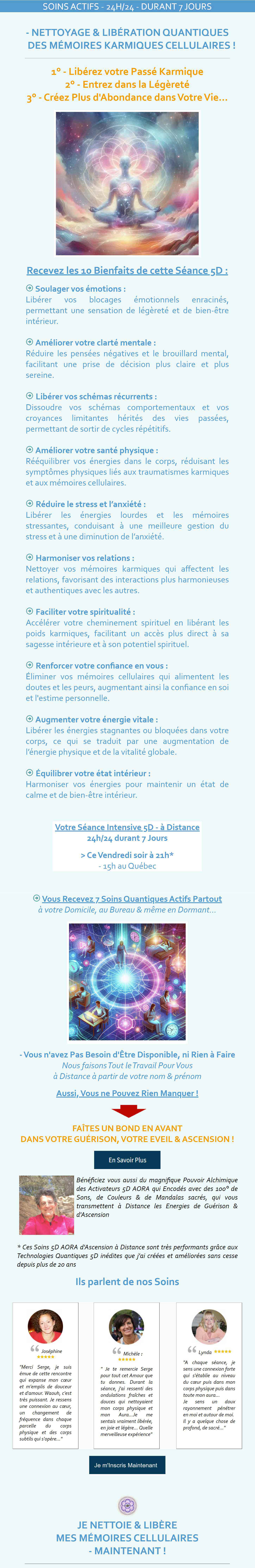 Ne Manquez pas votre Séance Intensive d'Ascension 5D de 21 Soins Multidimensionnels 5D - à Distance
