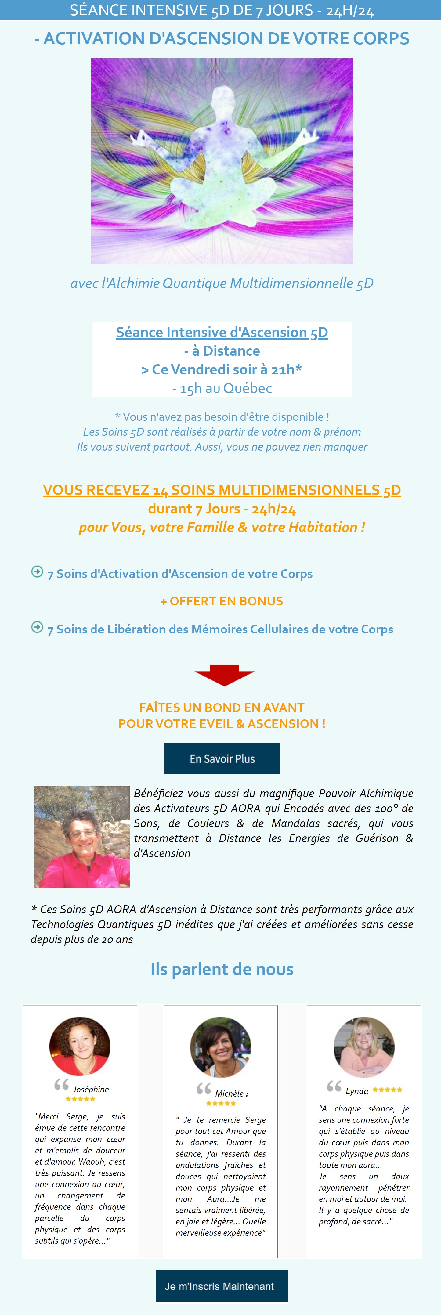 Ne Manquez pas votre Séance Intensive d'Ascension 5D de 21 Soins Multidimensionnels 5D - à Distance