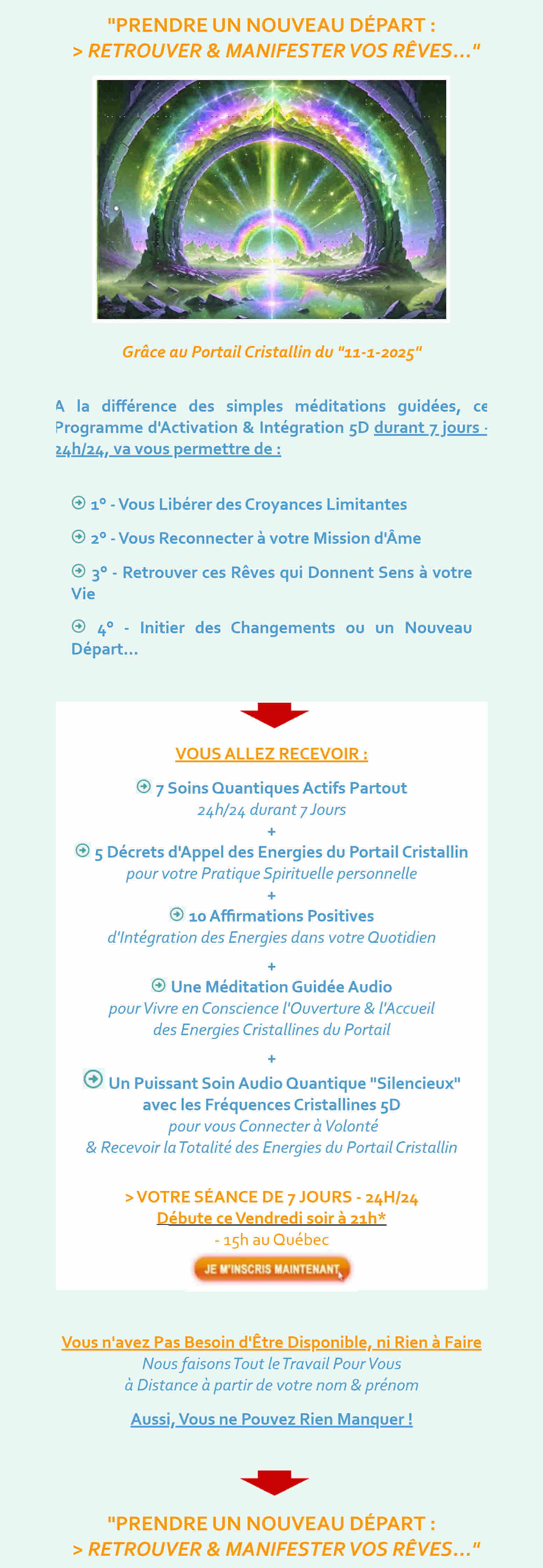 Retrouver & Manifester vos Rêves - Prendre un nouveau départ !