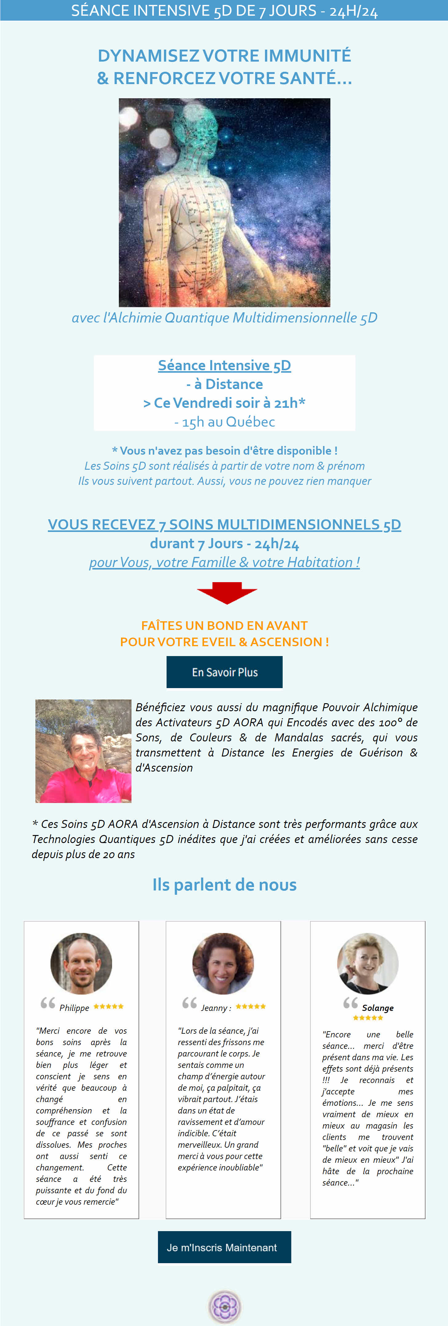 Ne Manquez pas votre Séance Intensive d'Ascension 5D de 21 Soins Multidimensionnels 5D - à Distance