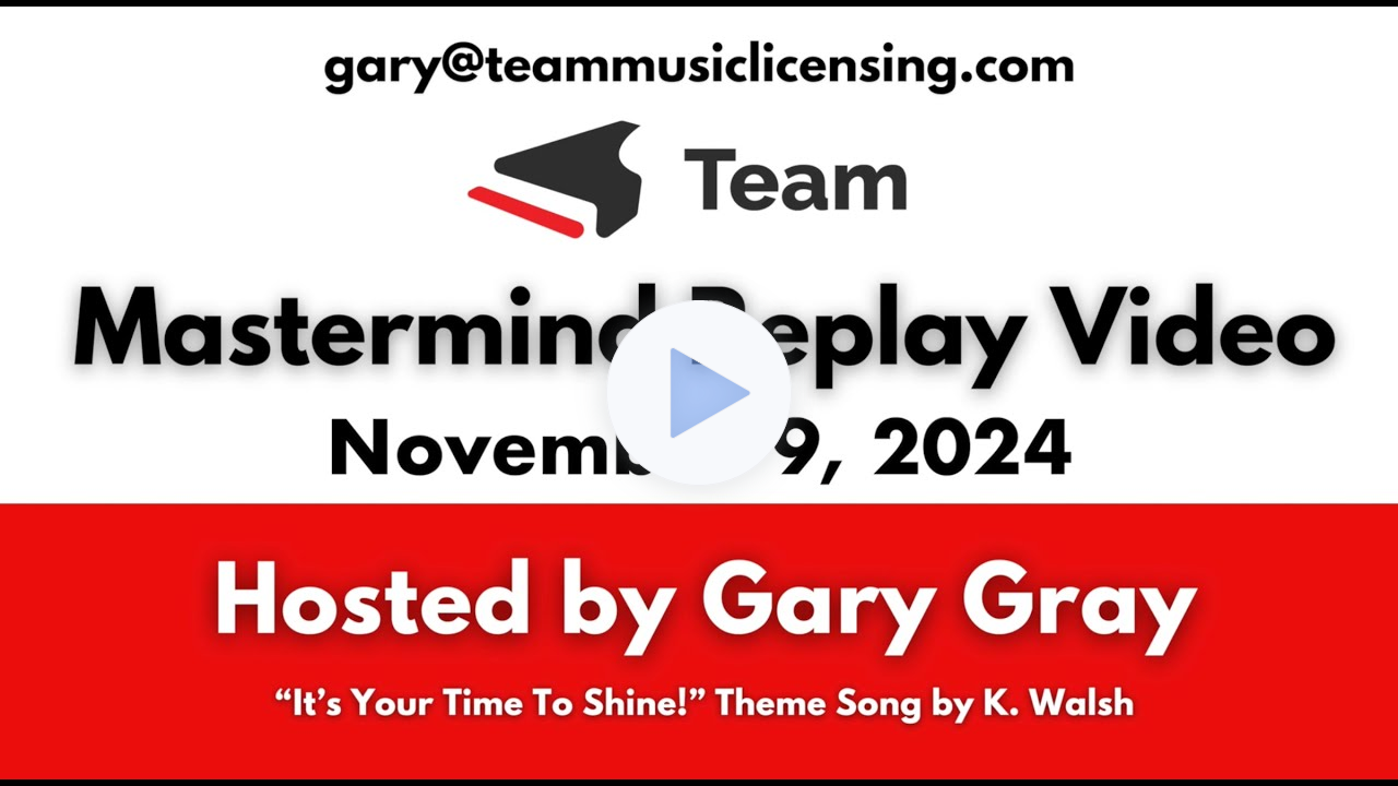 TEAM Mastermind with Gary Gray November 9, 2024