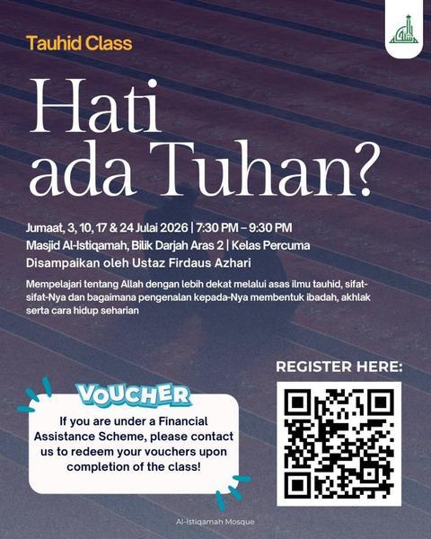 Tauhid Class: Hati ada Tuhan?