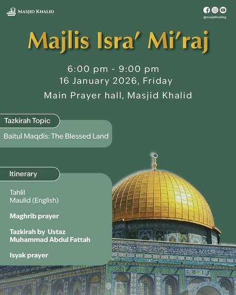 Majlis Isra' Mi'raj 1447H