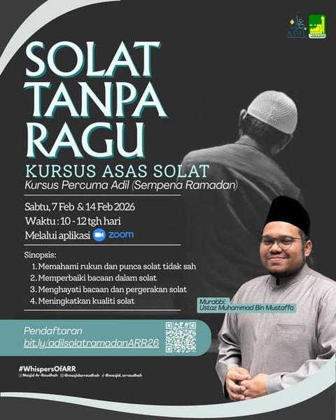 Solat Tanpa Ragu | Kursus Asas Solat - Sampena Ramadan