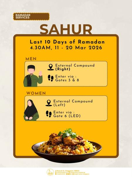SAHUR: Last 10 Days of Ramadan