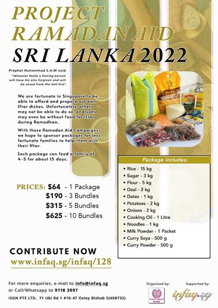Project Ramadan Aid Sri Lanka 2022