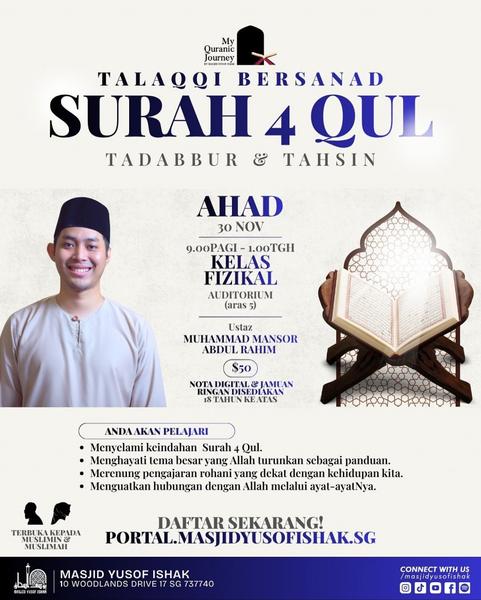 TALAQQI BERSANAD: Surah 4 Qul - Tadabbur & Tahsin