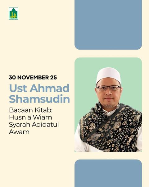 Kuliah Subuh: Bacaan Kitab - Husn alWiam Syarah Aqidatul Awam