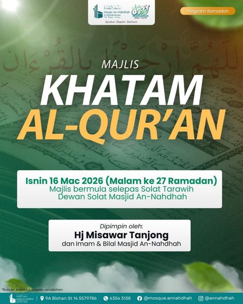 Majlis Khatam Al-Qur'an - Program Ramadan
