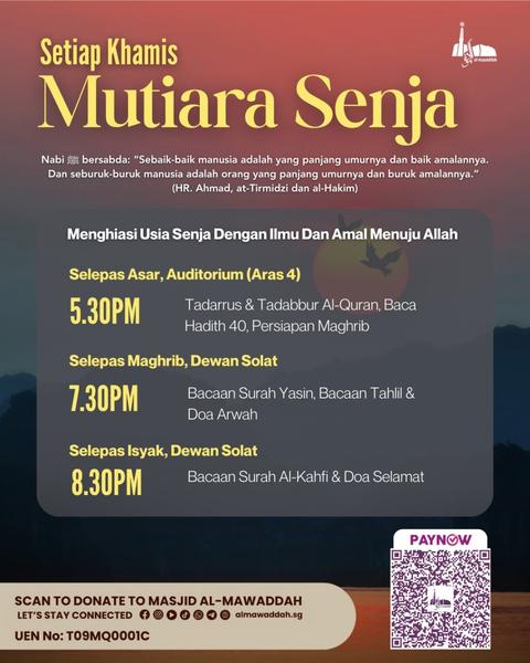 Mutiara Senja: Menghiasi Usia Senja Dengan Ilmu Dan Amal Menuju Allah