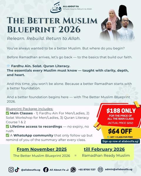 The Better Muslim Blueprint 2026 (Fardhu Ain, Solat, Quran Literacy)