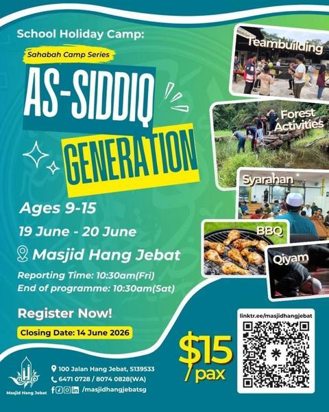 School Holiday Camp: Sahabah Camp Series As-Siddiq Generation