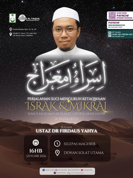 Israk & Mikraj: Perjalanan Suci Mengukuh Ketaqwaan