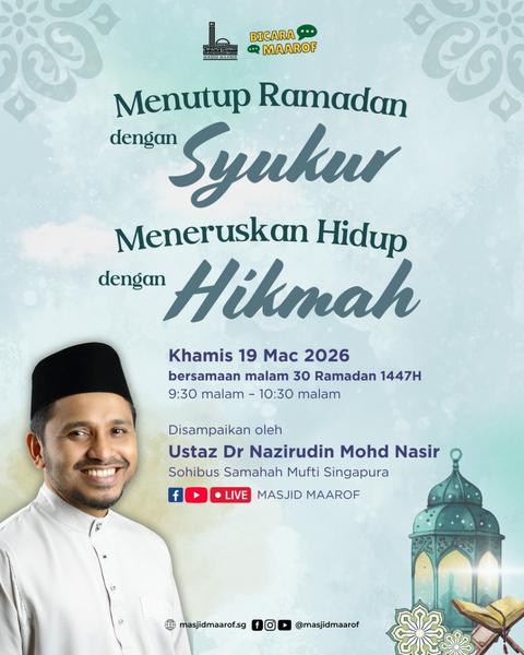 Menutup Ramadan dengan Syukur, Meneruskan Hidup dengan Hikmah