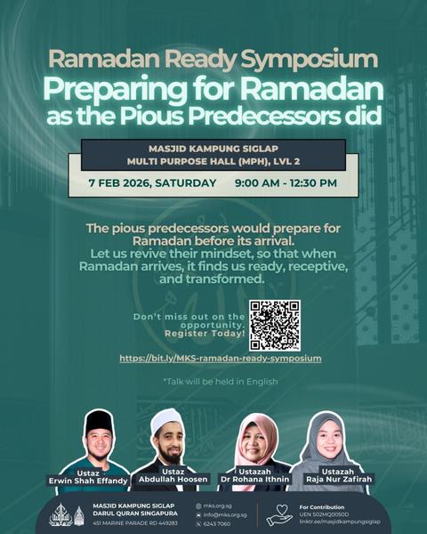 Ramadan Ready Symposium | Preparing for Ramadan as the Pious Predecessors did