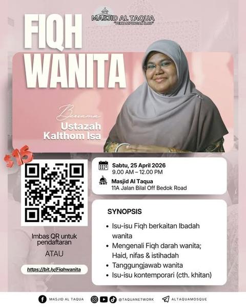 Fiqh Wanita bersama Ustazah Kalthom Isa