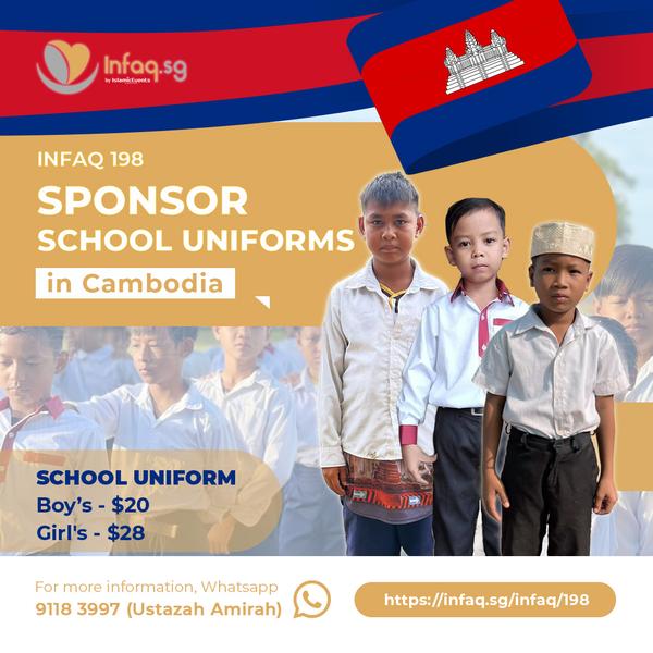 SPONSOR SCHOOL UNIFORMS IN CAMBODIA