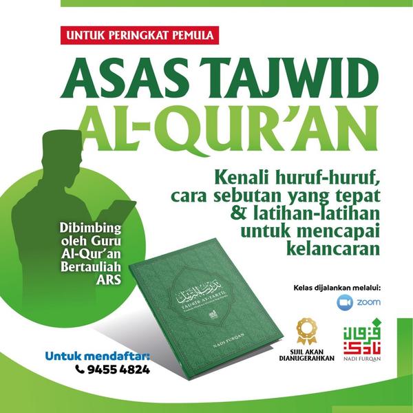 Kursus Asas Tajwid Al-Qur'an [Intake #8]