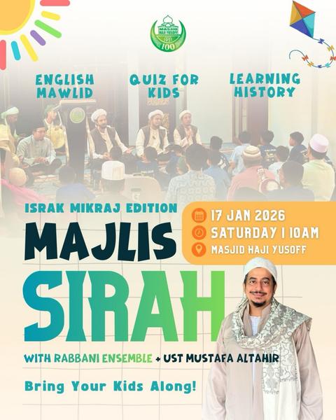 Majlis Sirah - Israk Mikraj Edition: English Mawlid, Quiz for Kids & Learning History