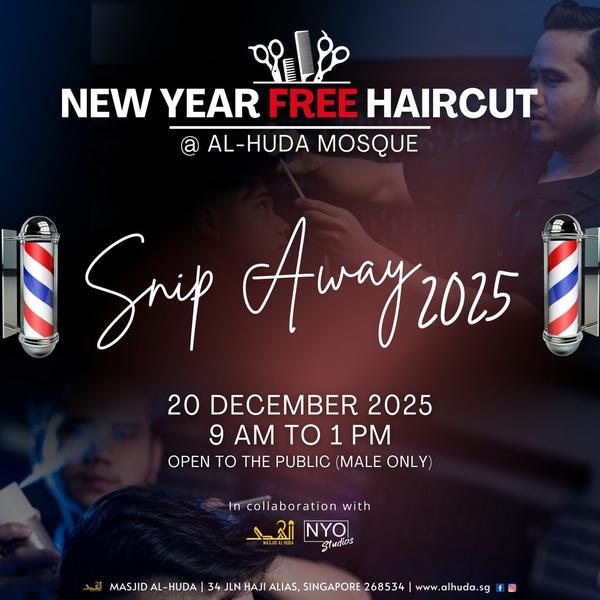 New Year Free Haircut - Snip Away 2025