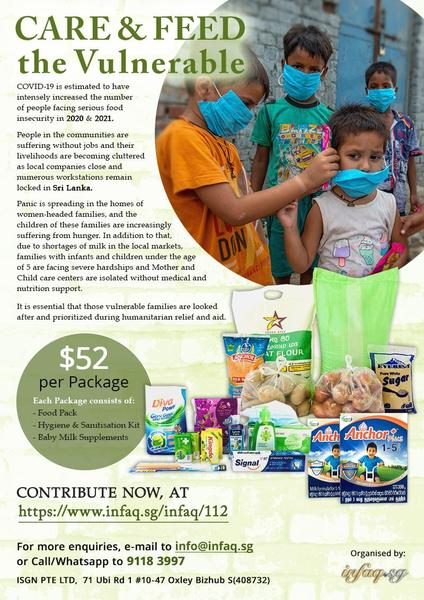 CARE & FEED the Vulnerable In Sri Lanka