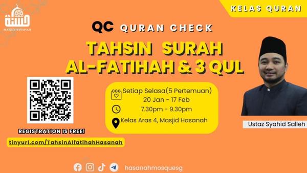 QC - Quran Check | Tahsin Surah Al-Fatihah & 3 Qul