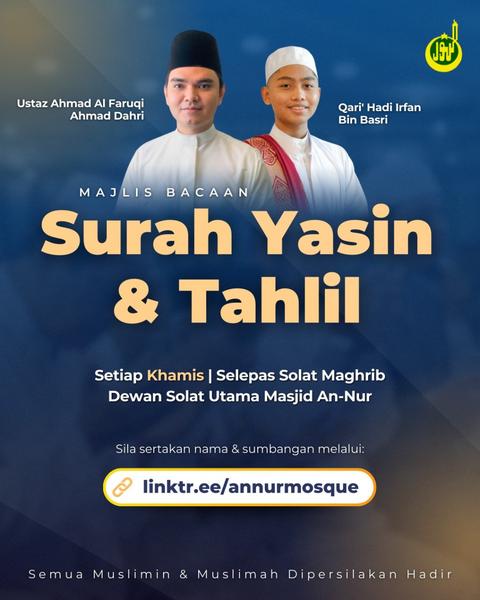 Majlis Bacaan Surah Yasin & Tahlil