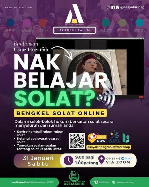 Nak Belajar Solat - Bengkel Solat Online