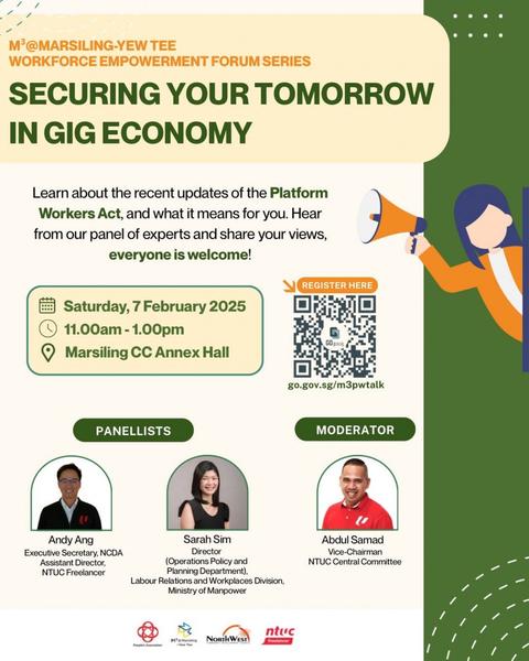 Securing Your Tomorrow in Gig Economy | M3@Marsiling-Yew Tee Workforce Empowerment Forum Series
