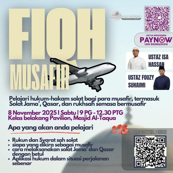Fiqh Musafir - Ustaz Isa Hassan & Ustaz Fouzy Suhaimi