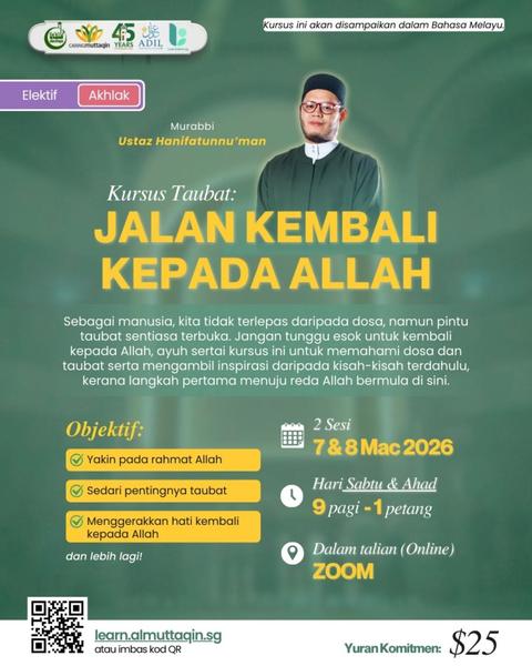 Kursus Taubat: Jalan Kembali Kepada Allah