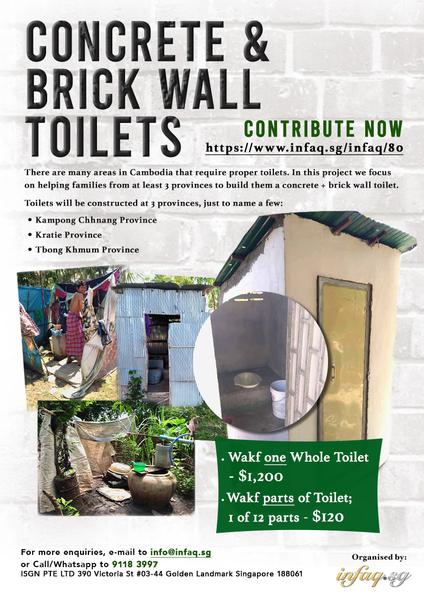 Concrete + Brick Wall Toilets