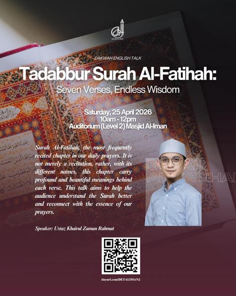 Tadabbur Surah Al-Fatihah: Seven Verses, Endless Wisdom