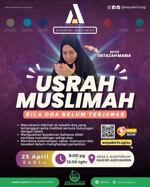 USRAH MUSLIMAH: Bila Doa Belum Terjawab